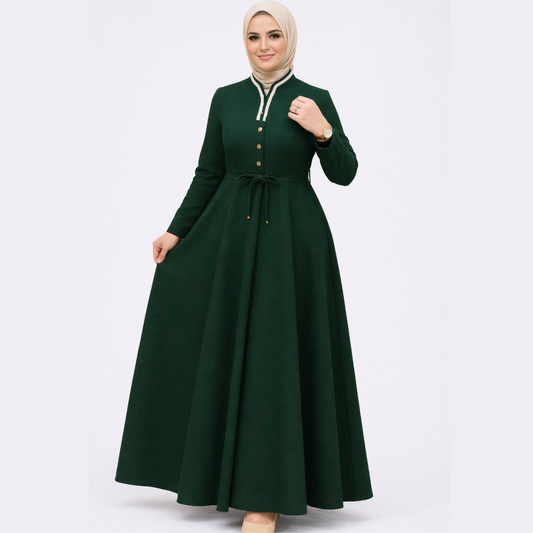 Abaya à boutons