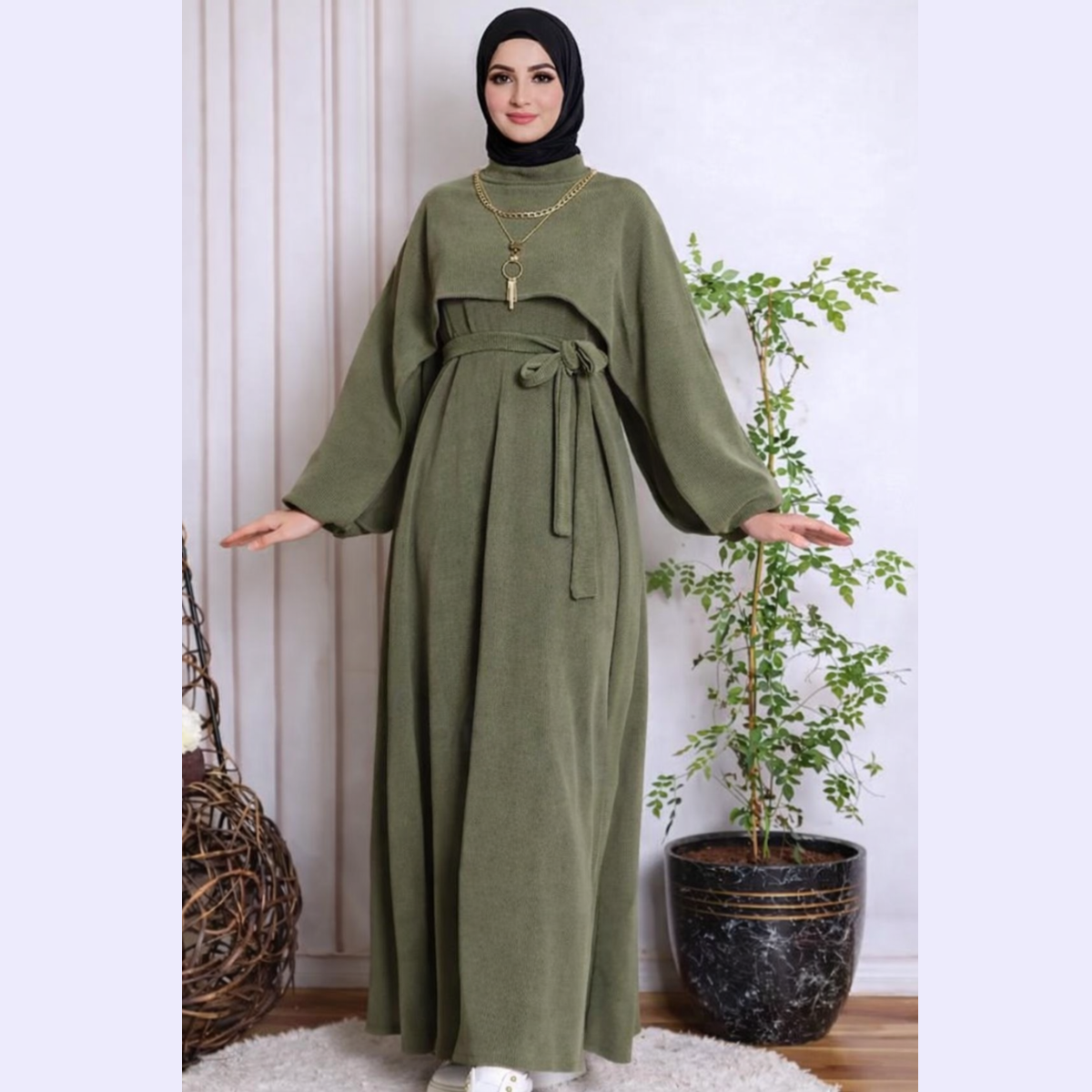 Abaya Vert Prestige